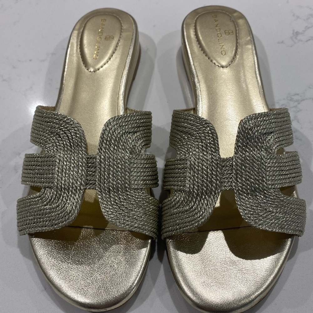 Bandollino gold sandal